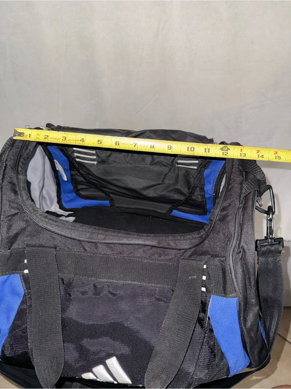 Adidas Vintage 90s Duffel or Gym Bag - Blue/Black